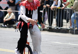 joker on a unicycle